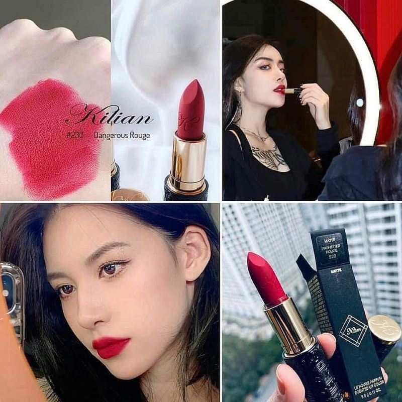 SON KILIAN 230 DANGEROUS ROUGE MÀU ĐỎ LẠNH