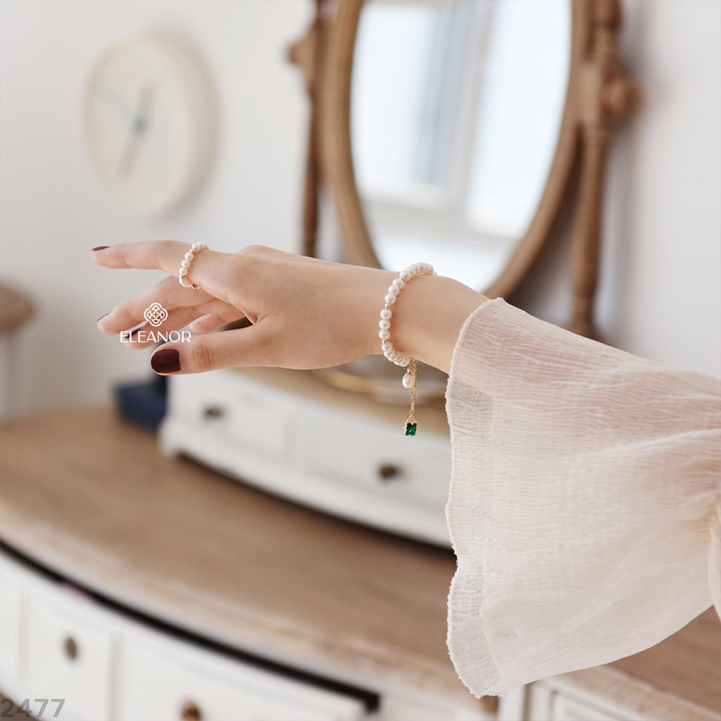 Lắc Tay Eleanor Đính Đá Xanh Vuông Cho Nữ - SP002477 | BigBuy360 - bigbuy360.vn