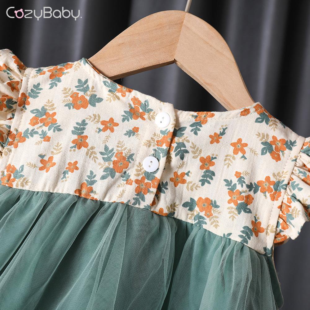 Đầm Công Chúa Chất Liệu Chiffon Họa Tiết Hoa Thời Trang Mùa Hè Cho Bé Gái