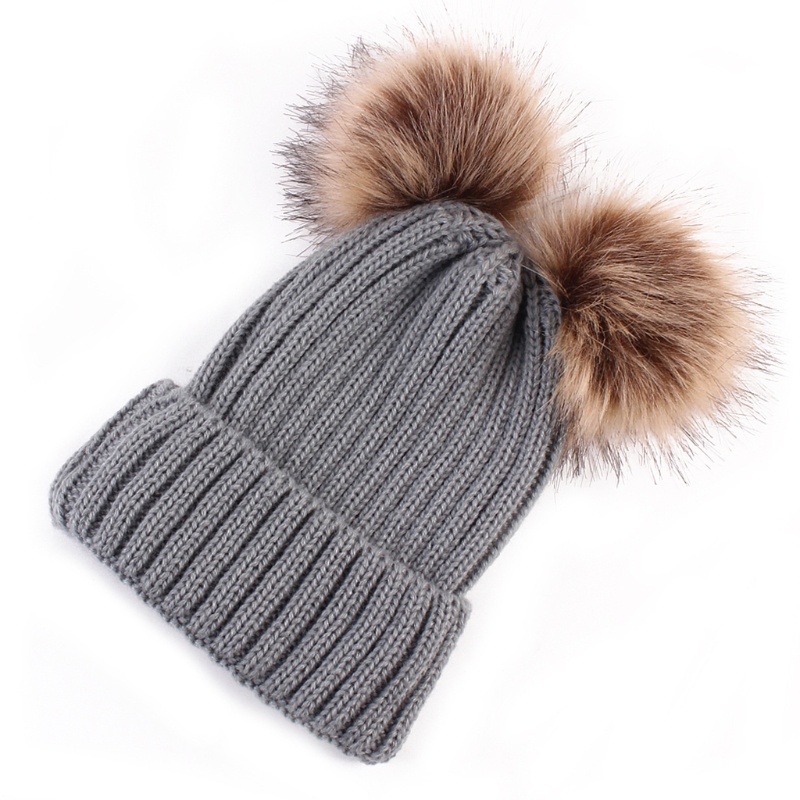 Fl Mũ Beanie Dệt Kim Giữ Ấm Mùa Đông Kiểu Baggy Mới Cho Nữ