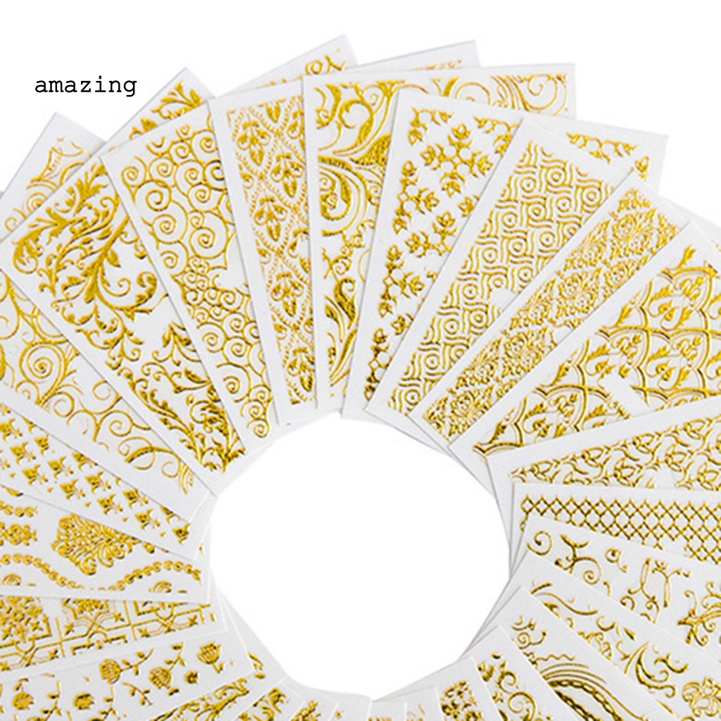 Nhãn Dán Trang Trí Móng Tay Chuyển Đổi Họa Tiết Hoa 3D Mỏng Thanh Lịch Dành Cho Nữ