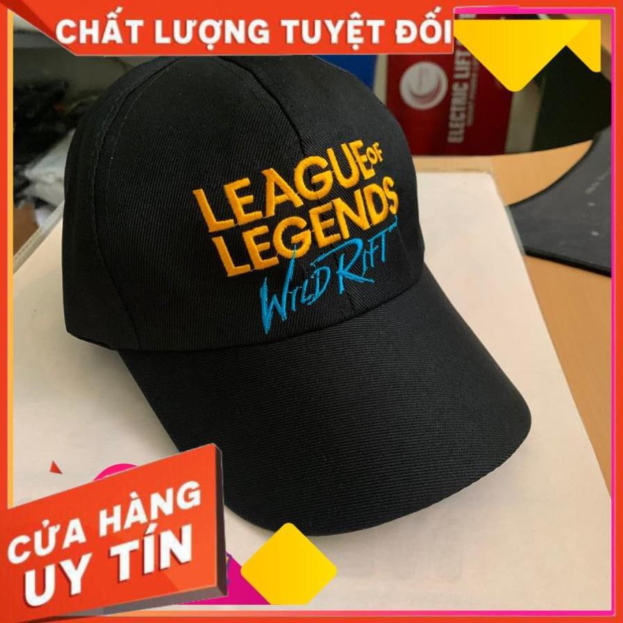 Nón Lưỡi Trai Game Liên Minh Huyền Thoại Tốc Chiến Chất Liệu Kaki Hình Thêu Logo League of Lengend Wild Rift Cực Chất