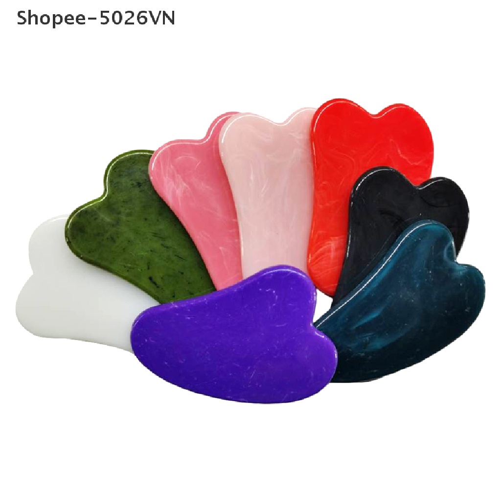 Dụng cụ cạo mát xa Gua Sha xóa mờ nếp nhăn nâng cơ mặt/ cổ chăm sóc làm đẹp da