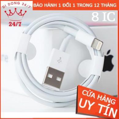 Cáp Sạc Iphone X Bóc Máy , Zin chính hãng , bảo hành 12 tháng đôi mới 1-1