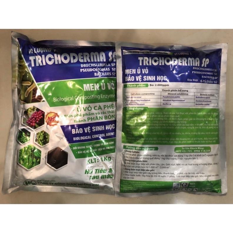 Nấm đối kháng Chế Phẩm Men Vi Sinh NẤM trichoderma Dùng Ủ Phân Và Xử Lý Đất Trước Khi Trồng