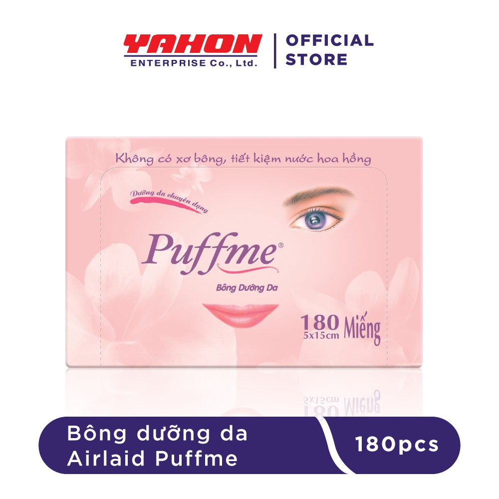 COMBO 3 HỘP BÔNG DƯỠNG DA PUFFME AIRLAID 180 MIẾNG