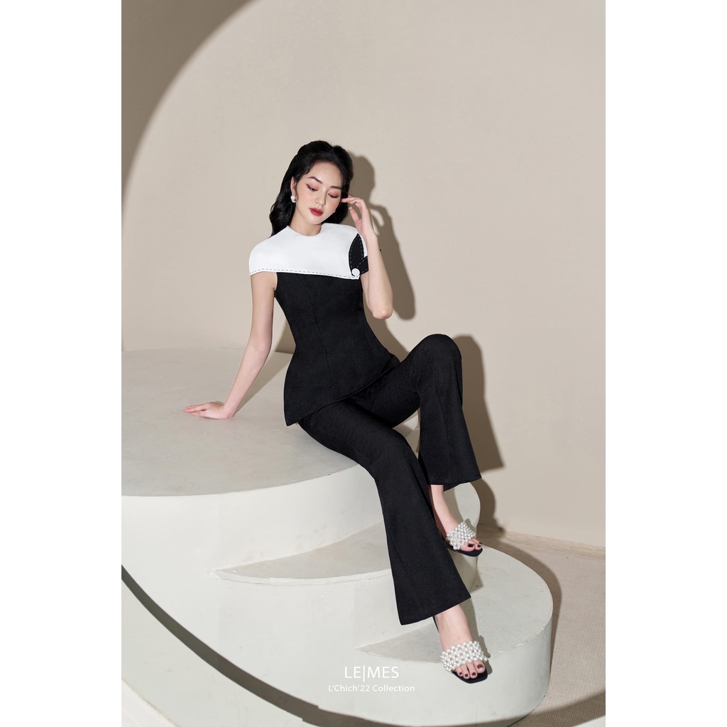 LEMES - Áo IVY phối quần ống loe LIP