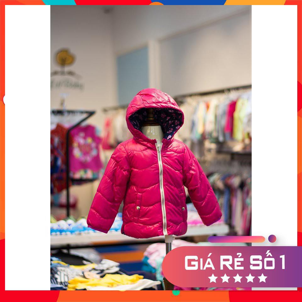 [MẶC ĐƯỢC 2 MẶT] ÁO PHAO BÉ GÁI SIZE 9/12 month - 3/4 years. Trần bông, nhẹ, ấm