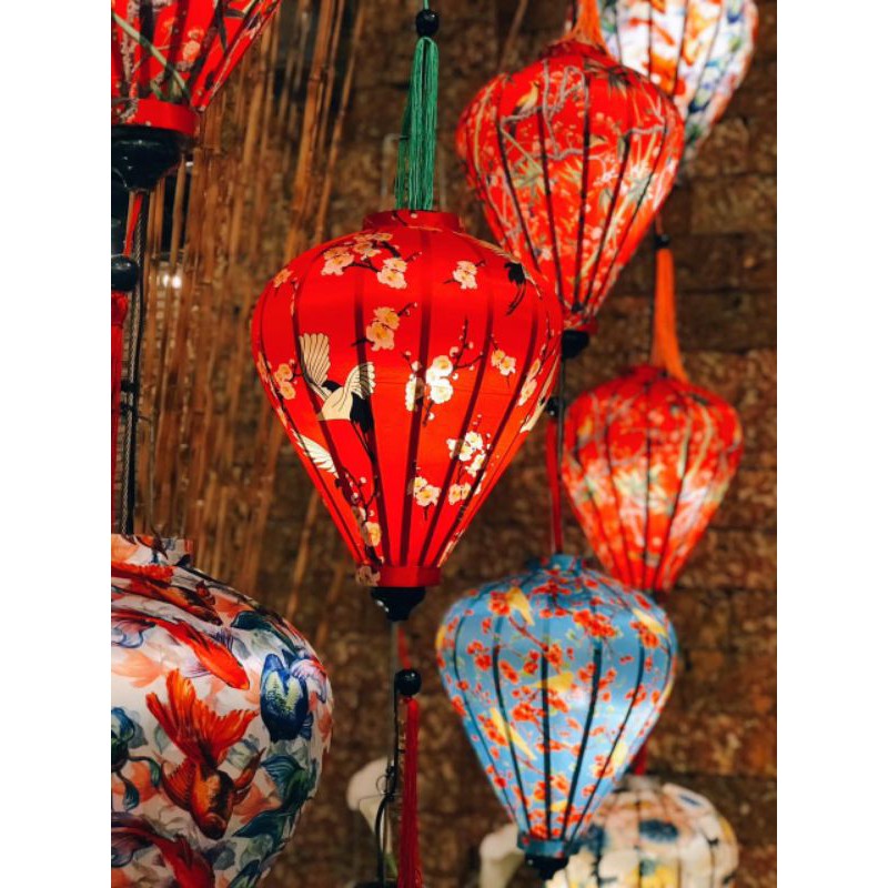 Combo 15c đèn lồng Hoa Văn Hội An 30cm