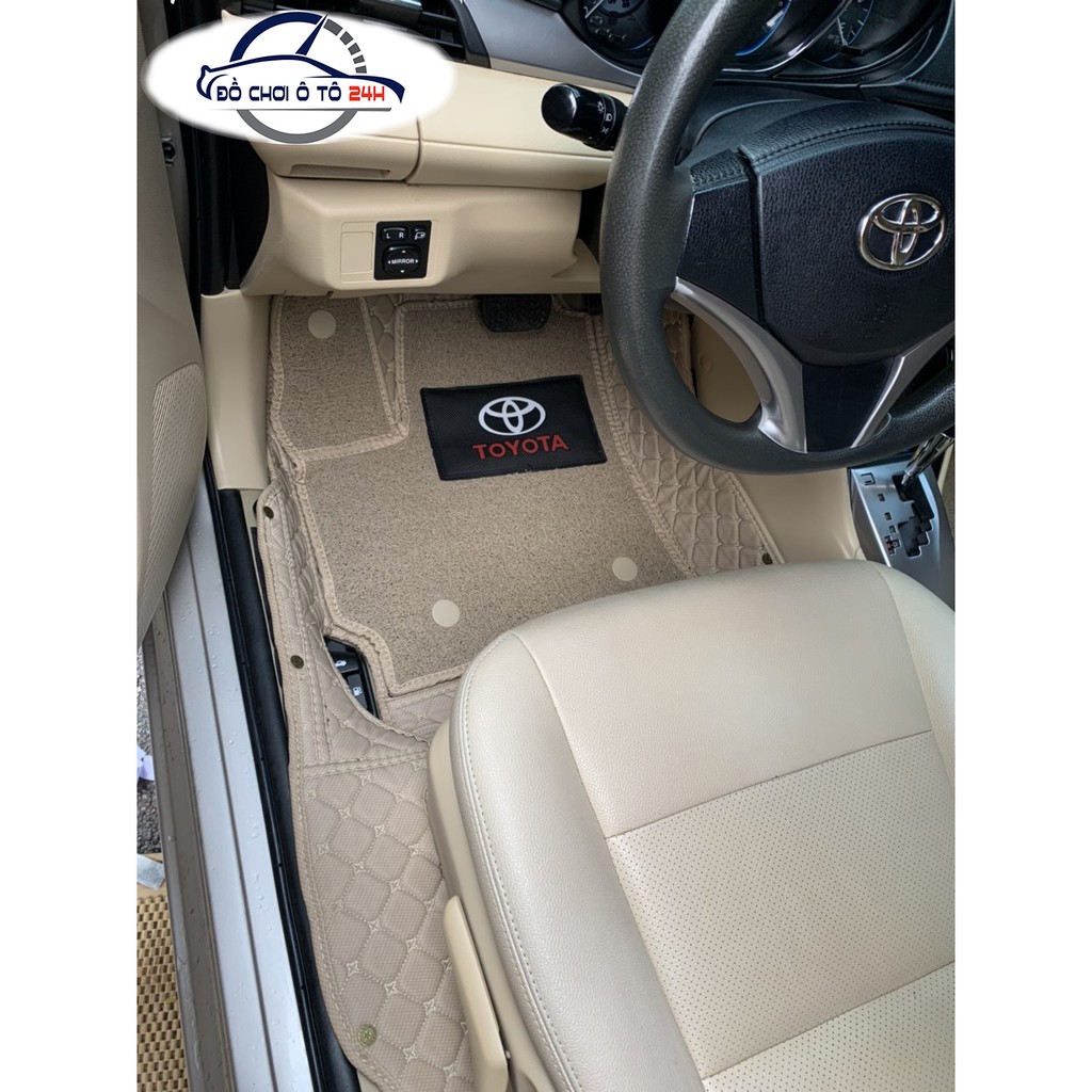 Thảm lót sàn ô tô 6D Toyota Vios 2014-2021 bảo vệ sàn xe, không mùi, không thấm nước