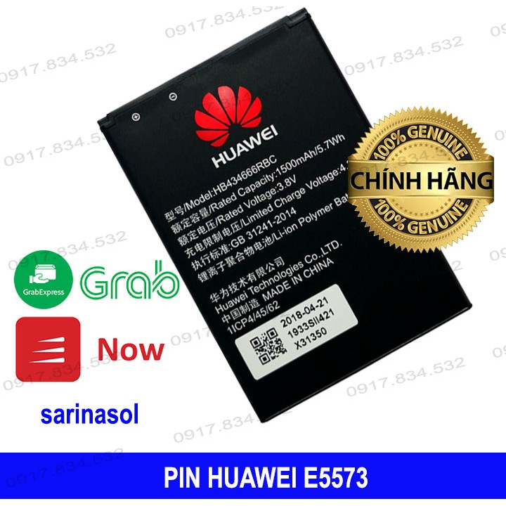 Pin Huawei e5573, E5577,E5787 - dung lượng 1500mAh - 3000mah (đen)