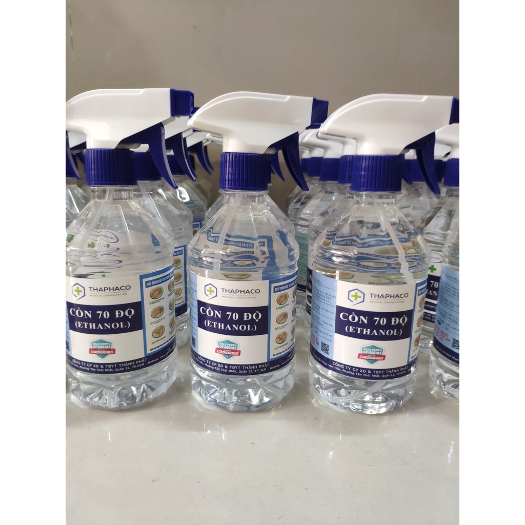 HỎA TỐC 2H HCM - Cồn 70 Độ Sát Khuẩn THAPHACO, Chai Xịt 500ML (Có giấy tờ kiểm nghiệm) | BigBuy360 - bigbuy360.vn