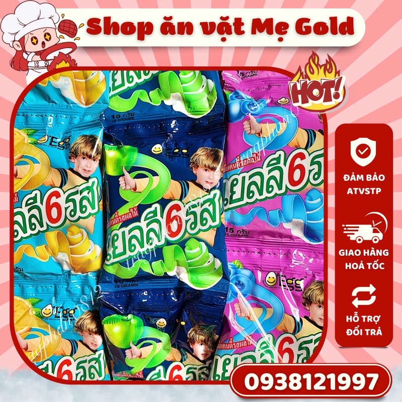 Kẹo dẻo Egg vị trái cây Thái Lan (gói 15g)