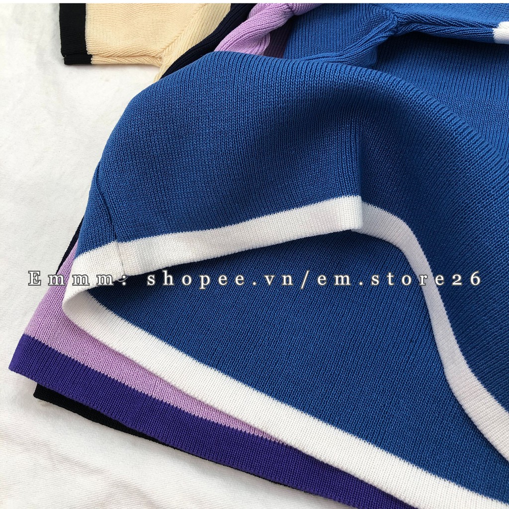 Áo croptop len viền tay ngắn freesize hàng Quảng Châu đơn giản trẻ trung cho nữ | BigBuy360 - bigbuy360.vn