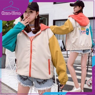 [HÀNG ĐẸP] Áo khoác dù 2 lớp phối màu cực sang