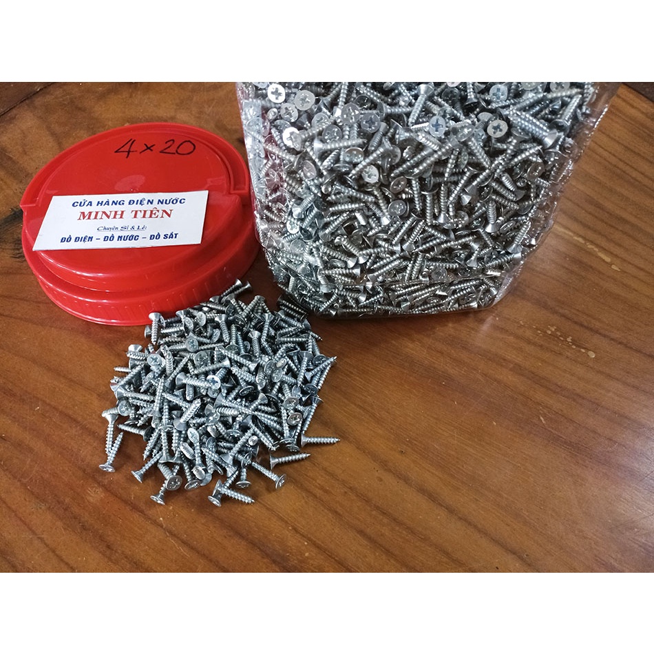 Vít trắng bắt gỗ, tắc kê 4 ly, 5 ly, 6 ly nhiều kích thước