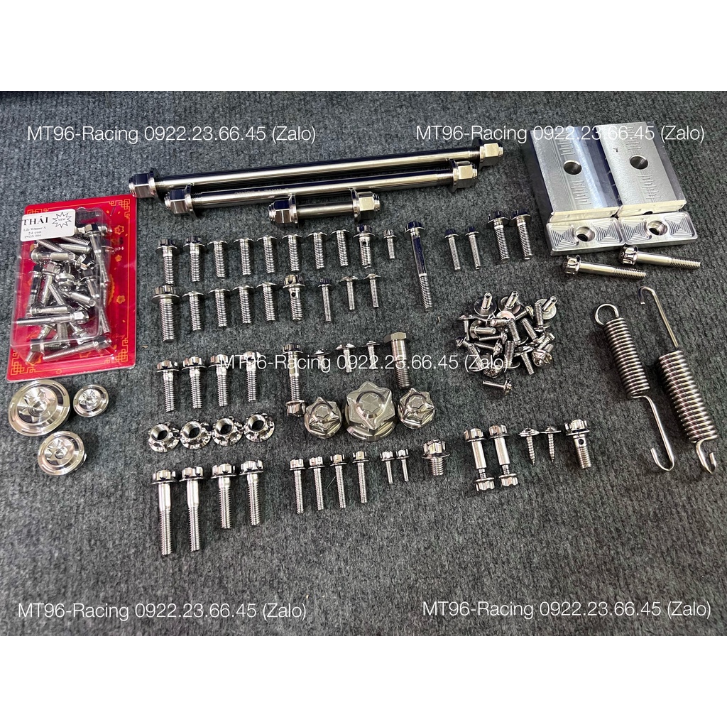 Full Ốc Salaya Cho Sonic 150 Chuẩn Inox304 Siêu Sáng Không Gỉ Sét ( Có Bảo Hành)