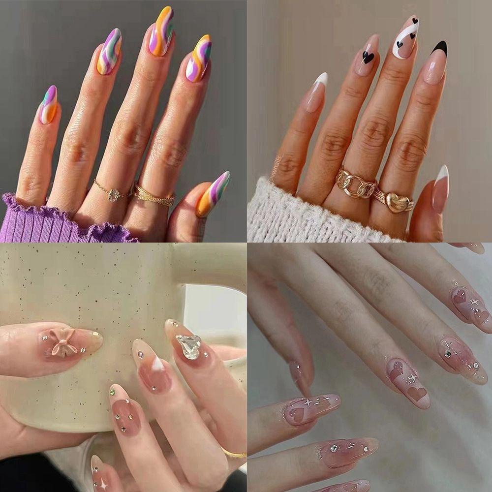 ESPO Hộp 24 Móng Tay Giả Có Thể Tháo Rời Tiện Dụng