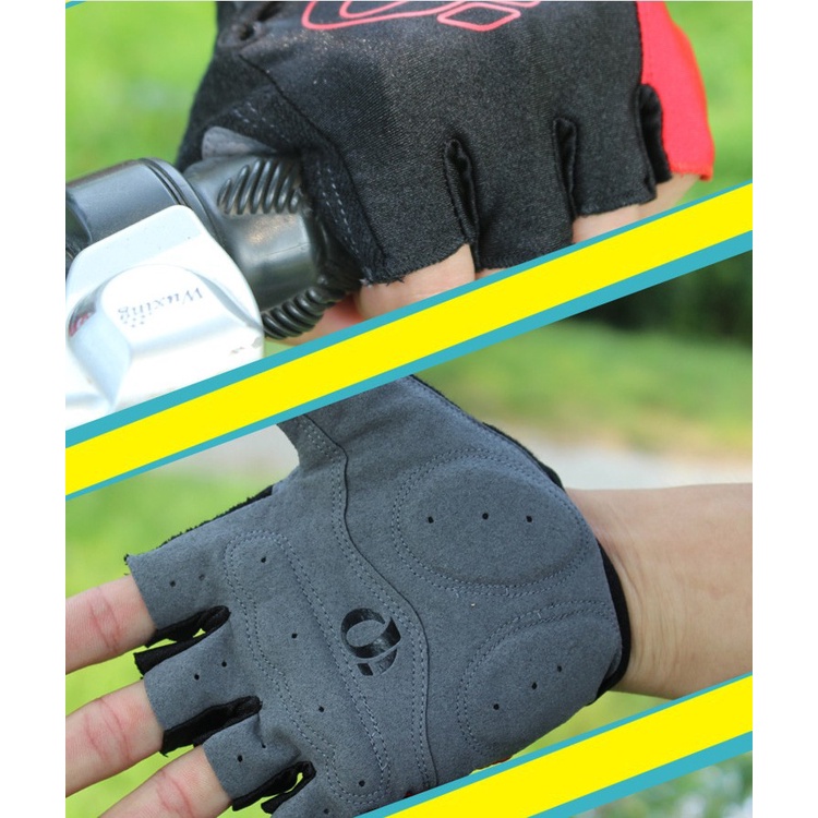 Hàng Sẵn Găng tay nửa ngón chuyên dụng cho đi xe đạp thời trang nam Nylon tản nhiệt ngoài trời【Southdakota051】