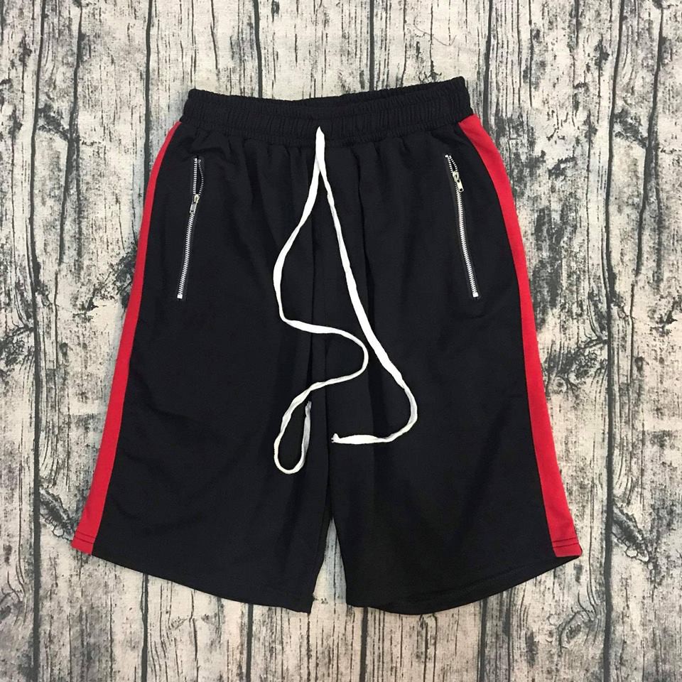 Quần Short 1 line Unisex khóa zip túi