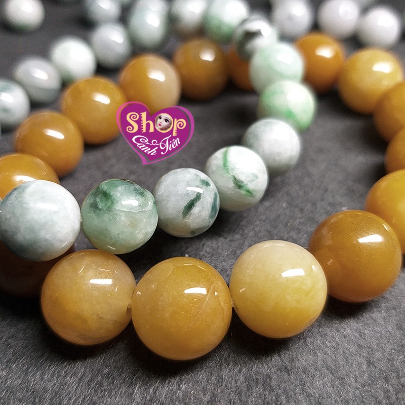 [Mã FAMAYFA giảm 10K đơn 50K] Hạt Đá Vân Vàng Nâu Rất Đẹp 8-13mm làm vòng tay | BigBuy360 - bigbuy360.vn