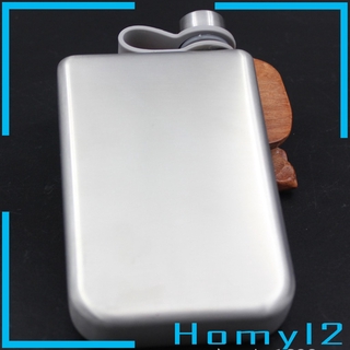 9oz Hip Flask Drinking   Wine Liquor  Silver Bottle Flagon