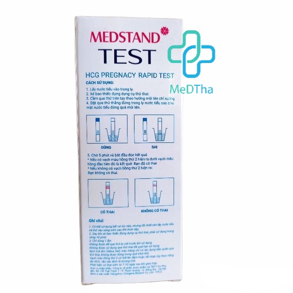 Que Thử Thai Medstand Test - Que thử thai giúp phát hiện có thai sớm, test nhanh, chính xác [Chính Hãng]