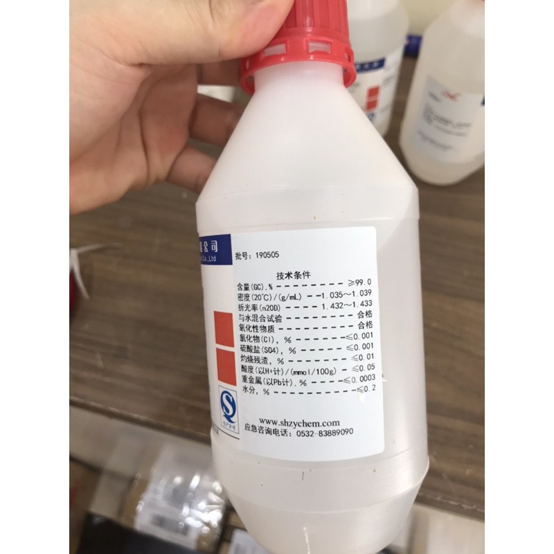 Hóa chất Propylene glycol C3H8O2 lọ 500g PG propylen glycol CAS 57-55-7