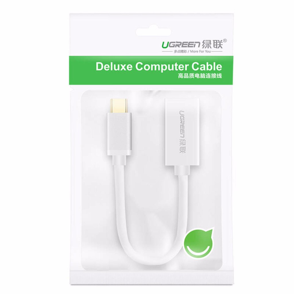 Dây cáp OTG USB type C sang USB 3.0 dài 15CM UGREEN US203