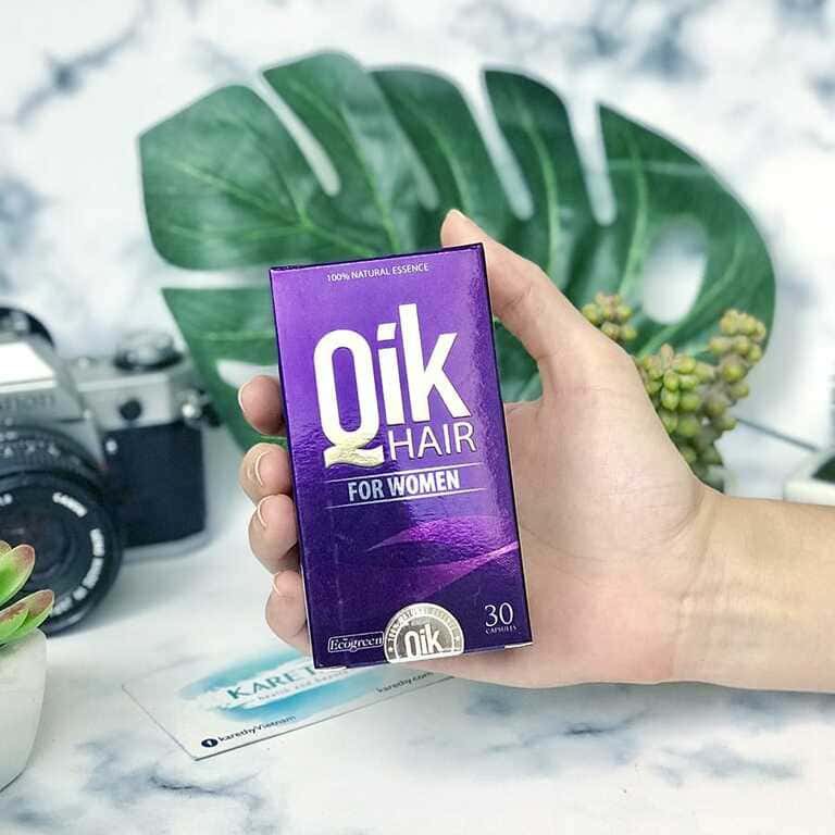 (Mỹ) Qik Hair For Women - Hỗ trợ ngăn ngừa rụng tóc và giúp tóc mọc nhanh ở nữ giới (Nhập khẩu chính hãng- 1 lọ 30 viên)