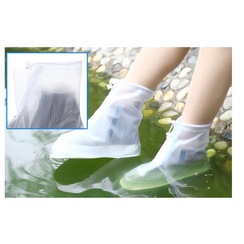 Vỏ Bọc Giày Bốt Đi Mưa Dày Dặn Chống Trượt / Thấm Nước / Mài Mòn Tiện Dụng Cho Nam Và Nữ