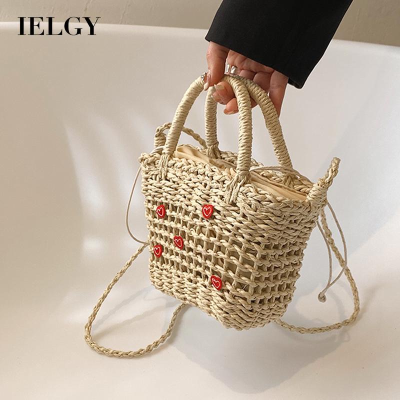 Túi Đeo Vai Đan Rơm Nhỏ Xinh Thời Trang Cho Nữ