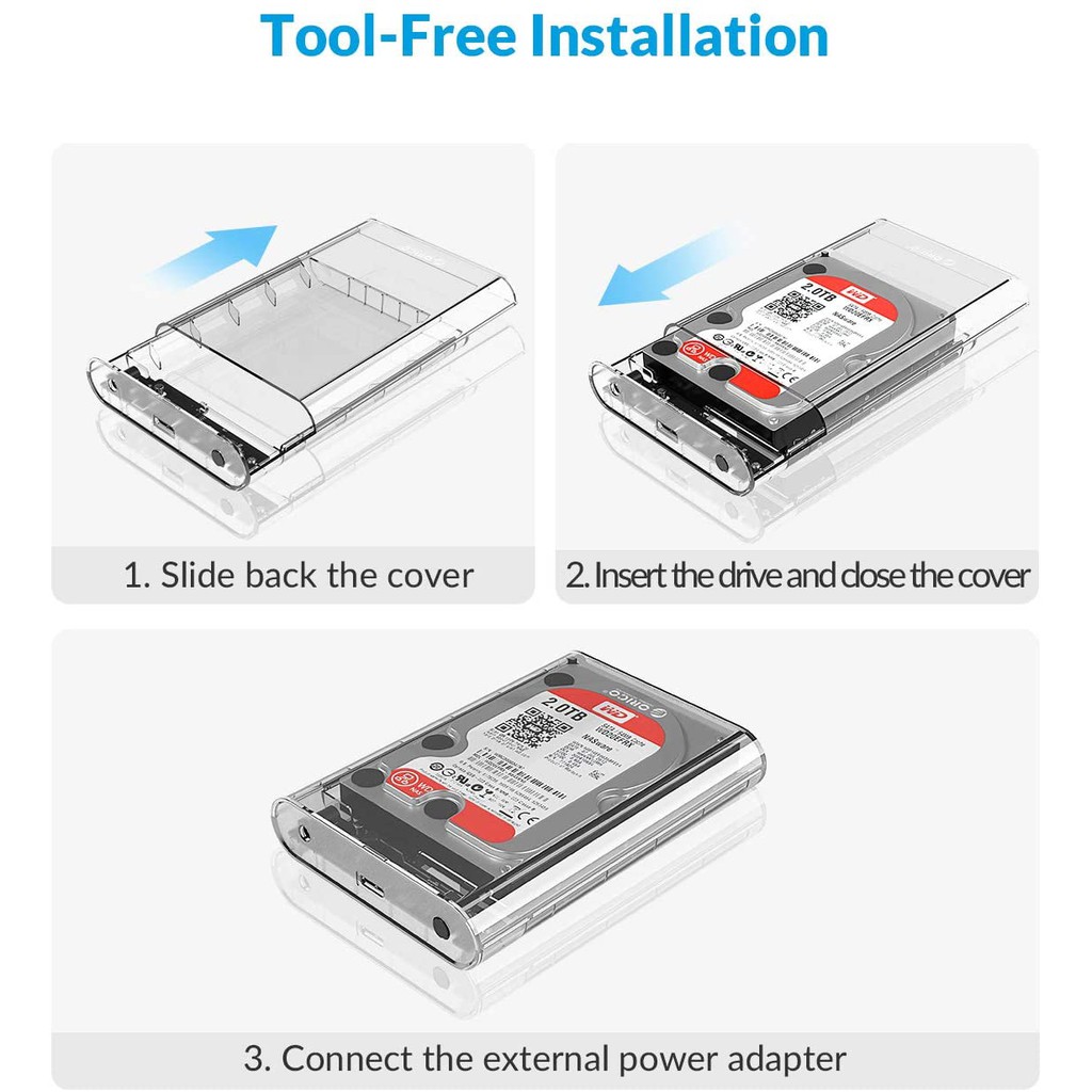 Vỏ Ổ Cứng Orico 3139u3 Hdd 3.5 Usb3.0 Sang Sata3.0 Tương Thích Với Hdd 2.5 3.5 Hỗ Trợ Uasp 10tb Chất Lượng Cao | BigBuy360 - bigbuy360.vn