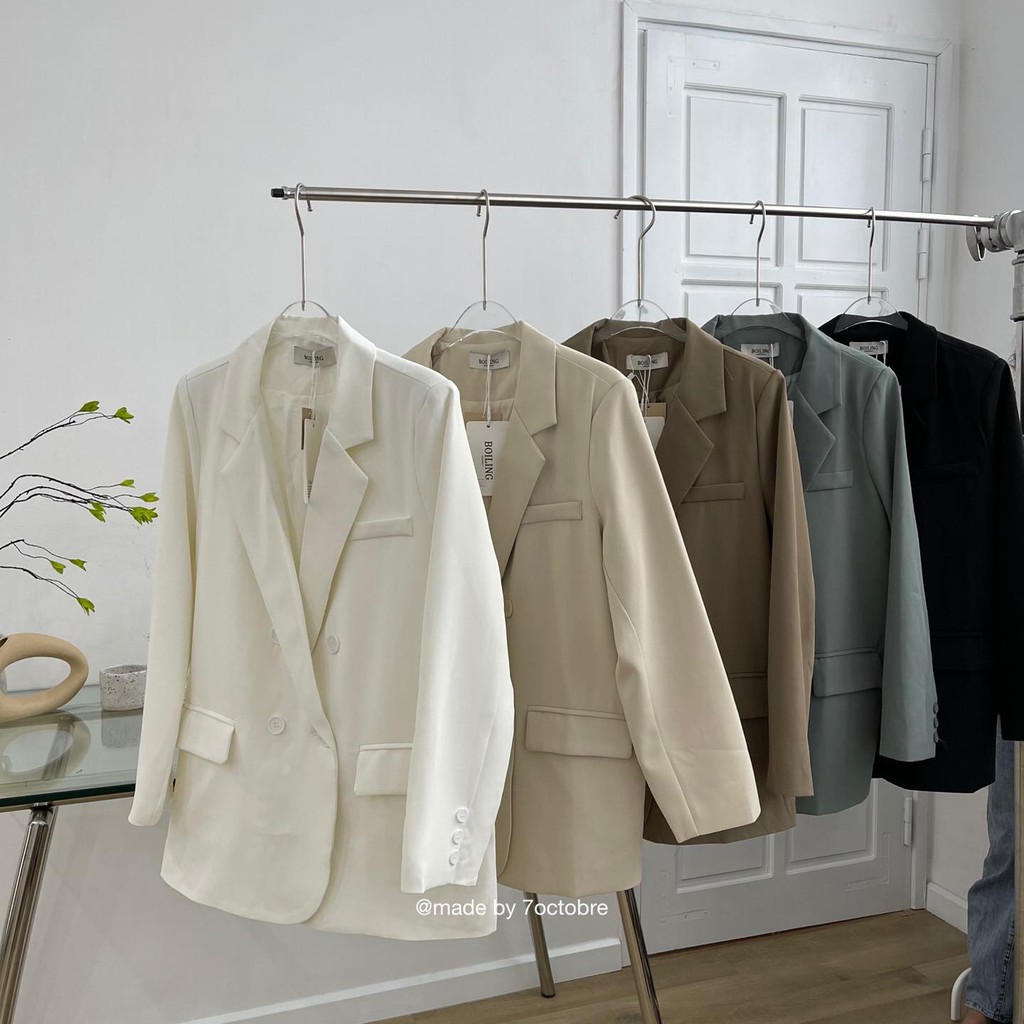 Áo khoác blazer 4 cúc nắp 007 | BigBuy360 - bigbuy360.vn