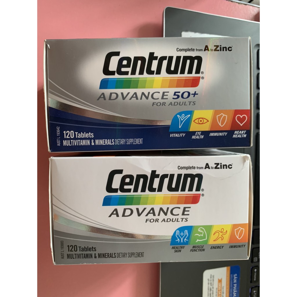 (Bill Air) 120 viên Vitamin tổng hợp cho nam và nữ trên dưới 50 tuổi Centrum Advance Women and Men | BigBuy360 - bigbuy360.vn