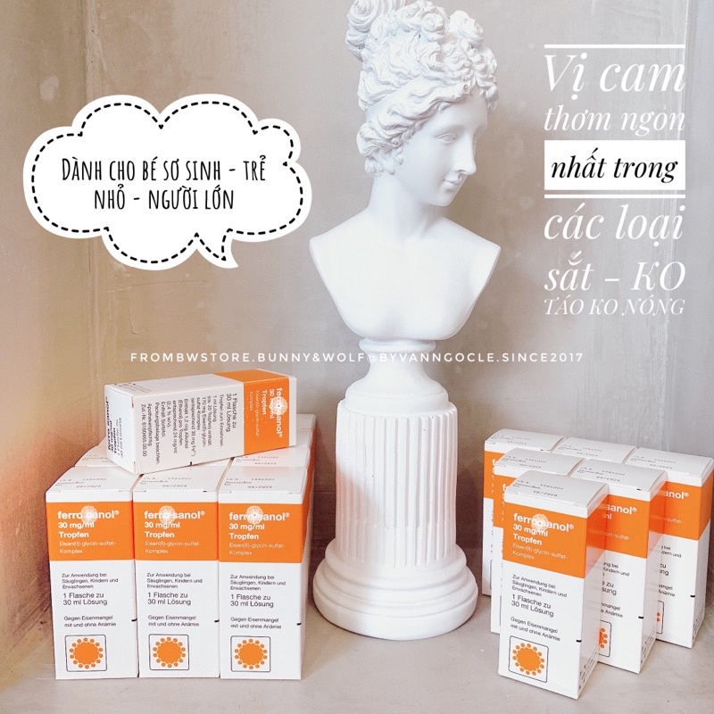 Tinh Chất Sắt Hữu Cơ Dạng Giọt Ferro Sanol 30mg/ml - Đức
