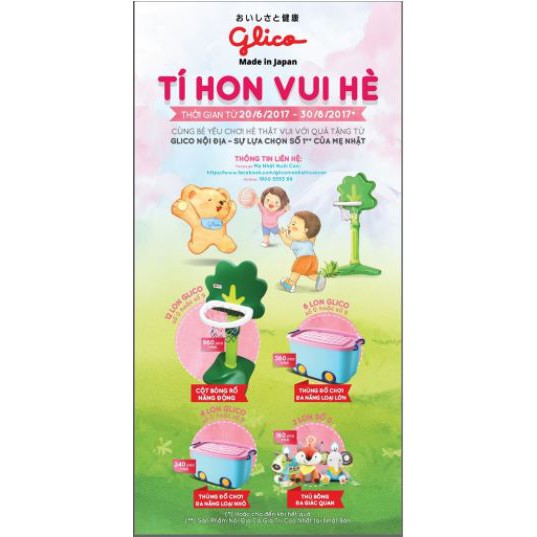 Sữa Glico Icreo Follow Up Milk  Lon 820g