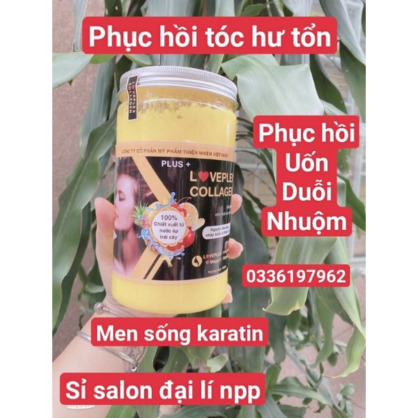 Karatin men sống phục hồi tóc hư tổn-karatin tươi