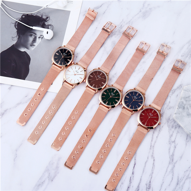 ZOLFA Fashion Rose Gold Mesh Belt Ladies Watches Luxury Rhinestone Women Quartz Wrist Watch Analog Clocks Womens Dress Gift Watches Đồng hồ nữ