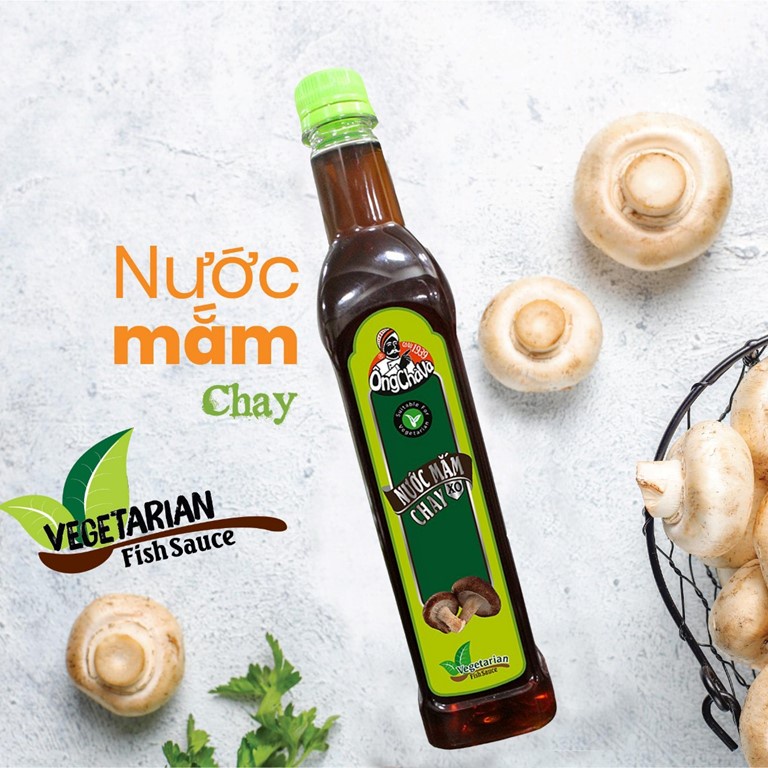 Thùng 12 Chai Nước Mắm Chay ÔNG CHÀ VÀ 500ml