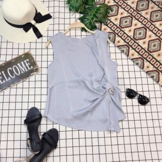 Áo lụa lệch tà siêu đẹp