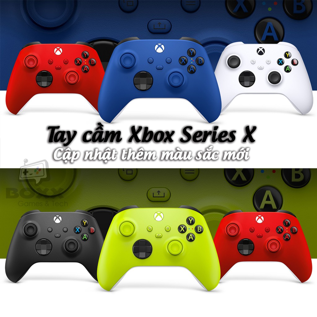 Tay cầm xbox series x, tay cầm chơi game xbox one series x,s chính hãng tặng kèm cáp