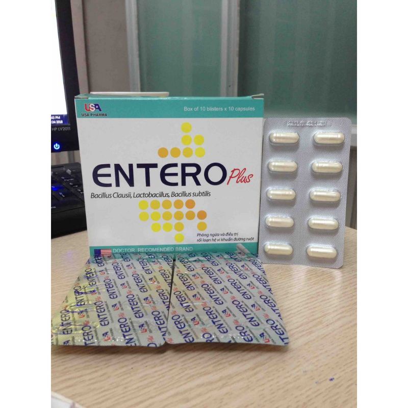 Viên uống ENTERO PLUS  - giúp cân bằng hệ vi sinh đường ruột, rối loạn tiêu hóa
