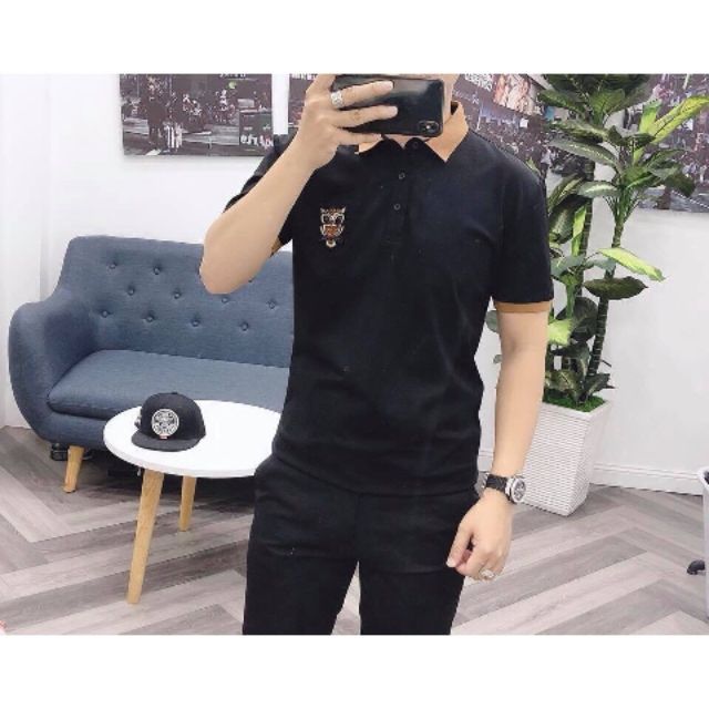 Áo thun nam cổ trụ