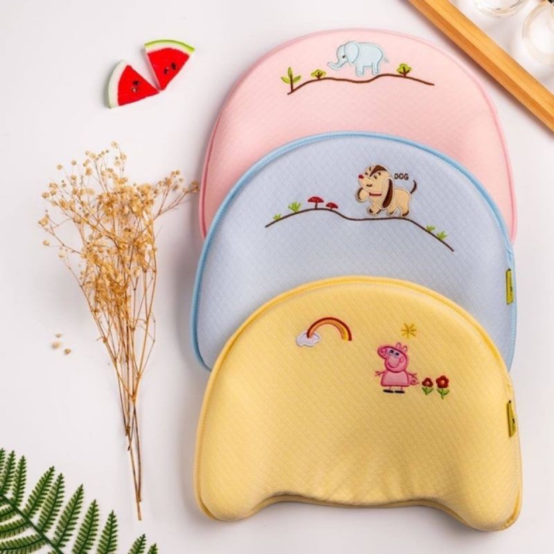 Booboo Baby - Gối cao su non, Gối chống bẹp méo đầu Babymoov an toàn tiện dụng