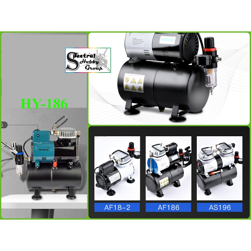 Máy nén khí AF186 HY186 Aircompressor Airbrush máy sơn mô hình