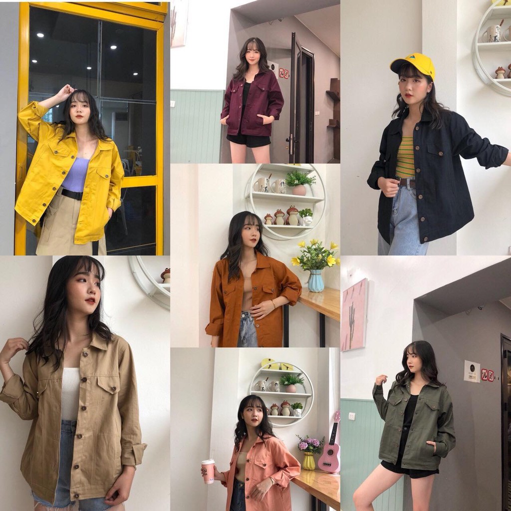 Áo khoác jean Kaki UNISEX cao cấp Hot trend 2020 | BigBuy360 - bigbuy360.vn