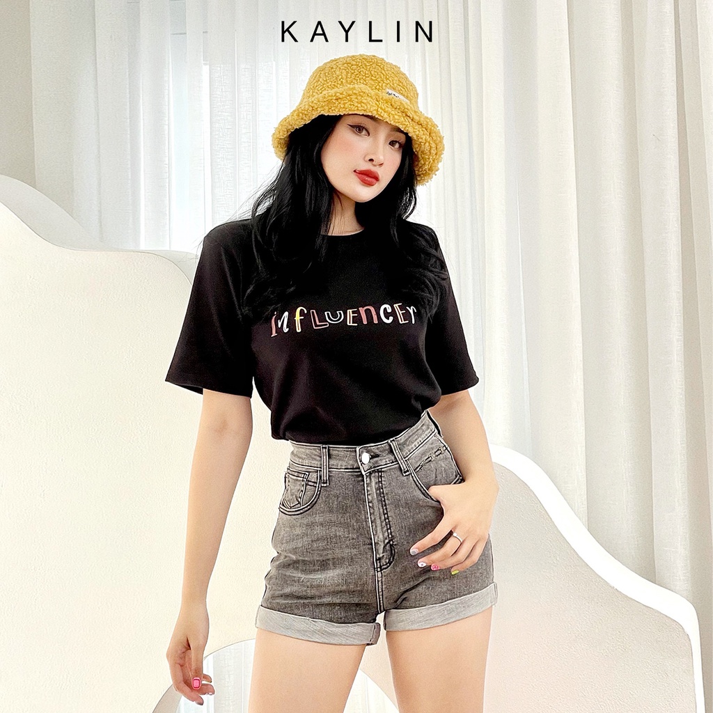 Áo thun nữ in chữ Influencer phong cách KAYLIN - N1669