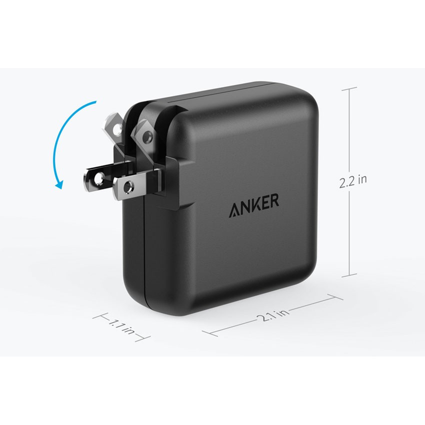 Cốc sạc 2 Cổng Anker PowerPort Elite 24W A2023 - Bảo Hành 18 Tháng, Hàng Chính Hãng