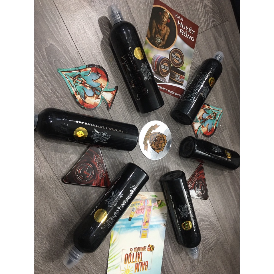 World Famous True Black 8oz xăm body mảng đen